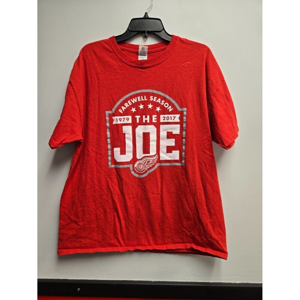 Detroit Red Wings Shirt XL Farewell To The Joe Louis Arena Hockey 1979-2017 Red